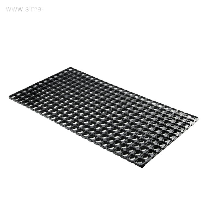 

Коврик ячеистый грязесборный 50x100x1.6 см, цвет чёрный