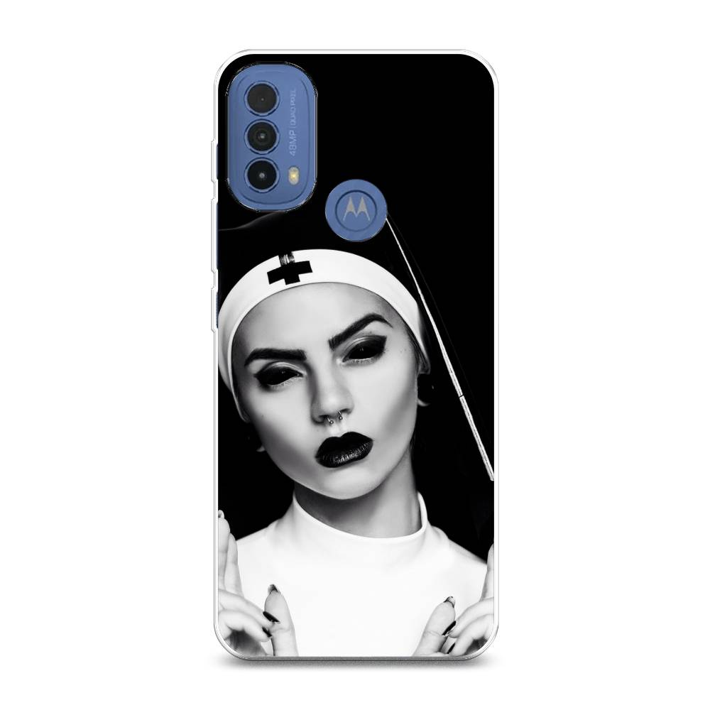 

Чехол Awog на Lenovo K14 Plus/Motorola Moto E20/E30/E40 "Черная монашка", Разноцветный, 243550-9