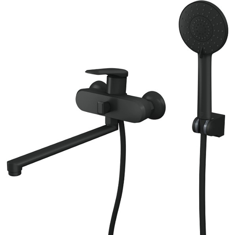фото Смеситель для ванны rush ne1735-51black
