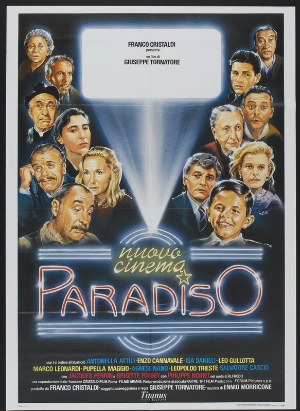 

Постер к фильму "Новый кинотеатр «Парадизо»" (Nuovo Cinema Paradiso) A1