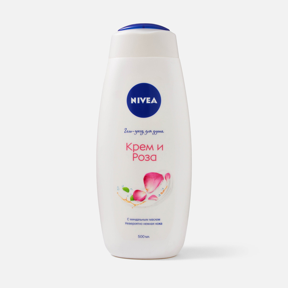 

Гель-уход для душа Nivea Крем и Роза с миндальным маслом 500 мл, Уход
