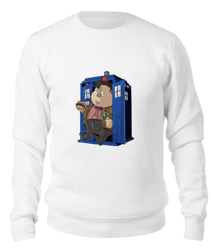 

Свитшот унисекс Printio Fat doctor who белый L, Fat doctor who