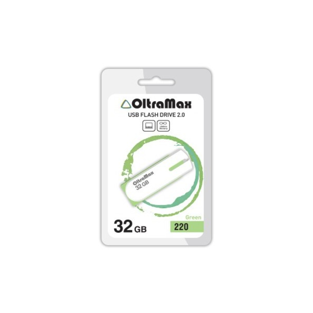 Карта памяти Oltramax USB 32Гб OM-32GB-220 OM-32GB-220 Green