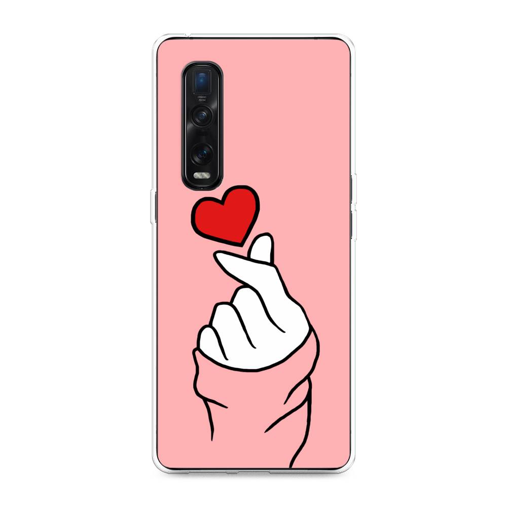 

Чехол Awog на Oppo Find X2 Pro "Милое сердечко", Разноцветный, 253350-7