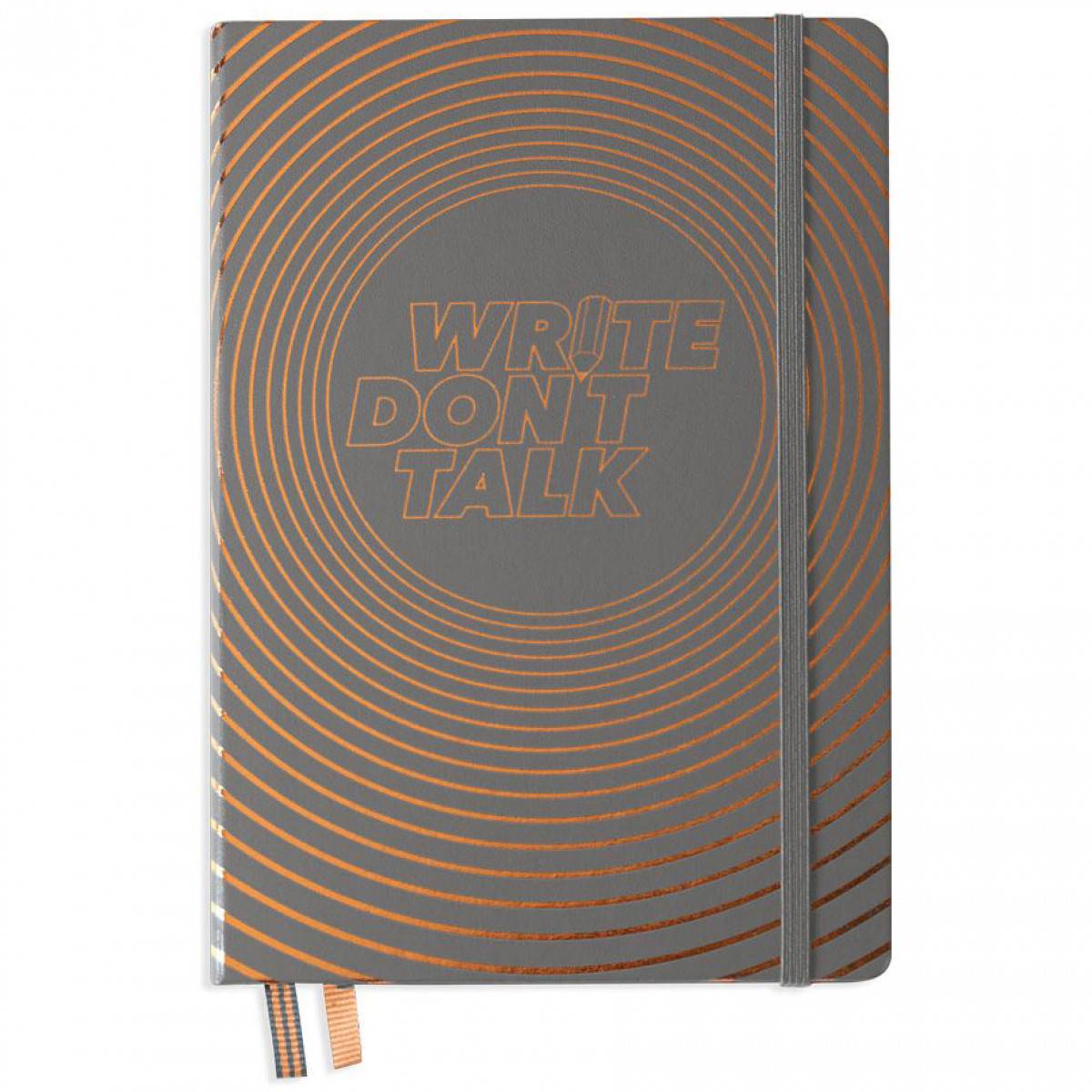 

Блокнот Leuchtturm Write don't talk A5 Anthracite твердая обложка 251 стр точка (361751)