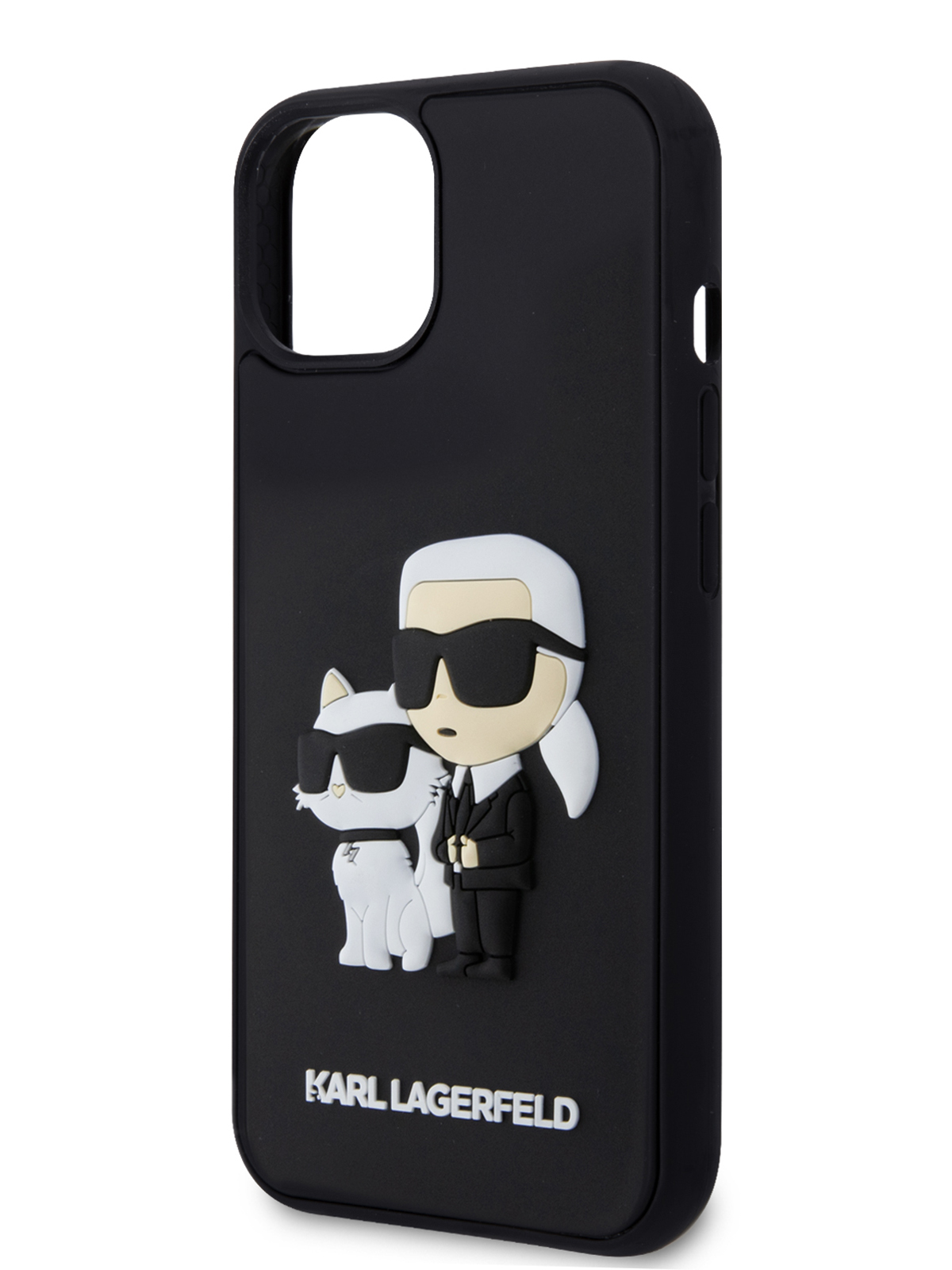 Чехол Karl Lagerfeld для iPhone 15 Karl & Choupette Hard Black