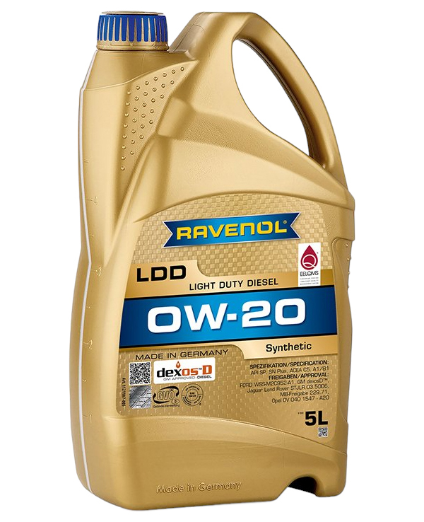 

Ravenol Моторное Масло Ravenol Ldd Light Duty Diesel Sae 0W-20 (5Л)