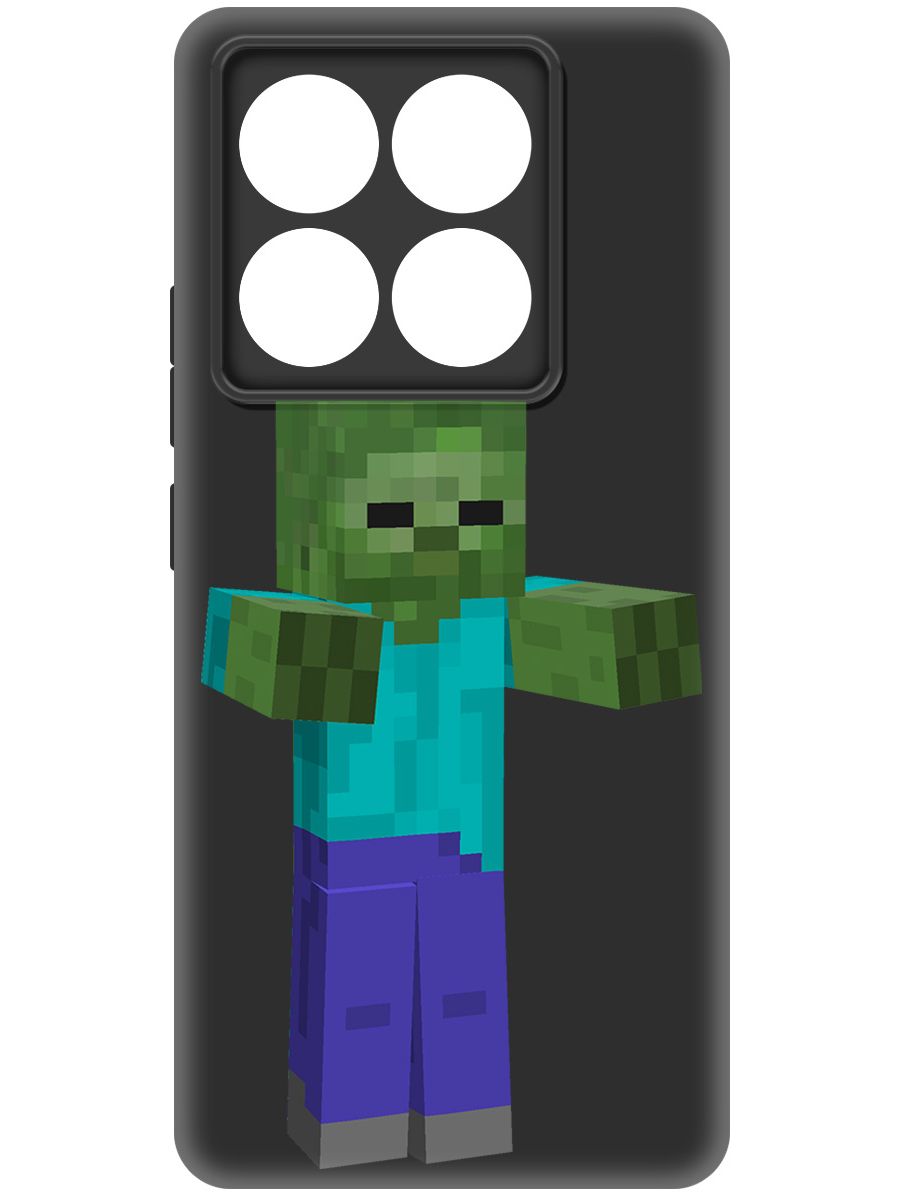 

Чехол-накладка Krutoff Soft Case Minecraft-Гигант для Xiaomi 14T Pro черный