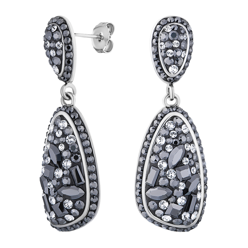 

Серьги из серебра с swarovski ЮВЕЛИР КАРАТ 0008CB, 0008CB