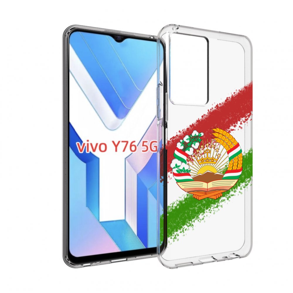 

Чехол MyPads герб флаг Таджикистана для Vivo Y76 5G, Прозрачный, Tocco