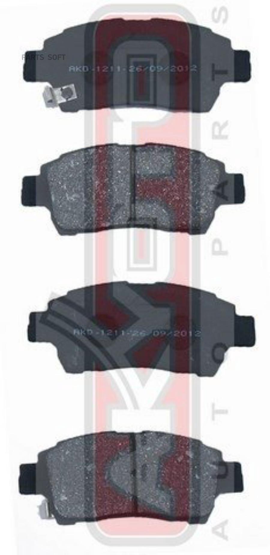 

Колодки Тормозные Дисковые Передние Akyoto Akd-1211 AKYOTO арт. AKD-1211