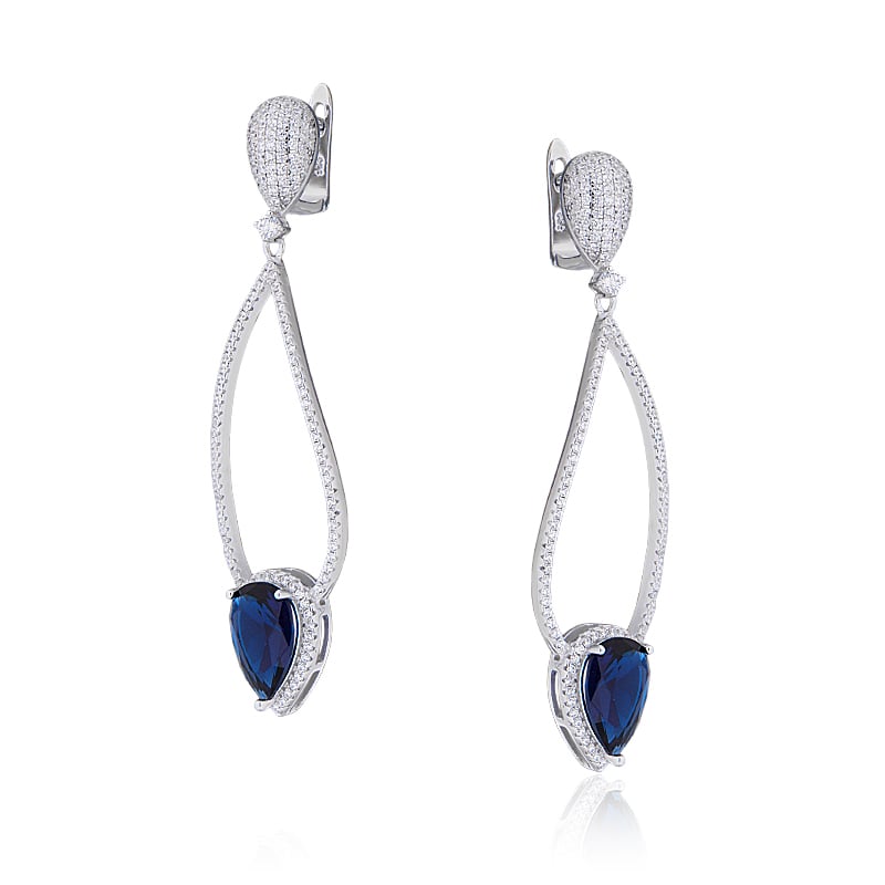 

Серьги из серебра с фианитом ЮВЕЛИР КАРАТ AAE5956, AAE5956