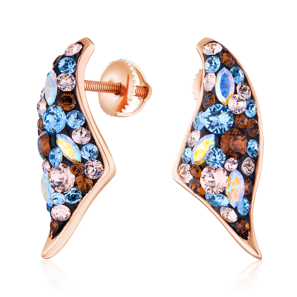 

Серьги из серебра с swarovski ЮВЕЛИР КАРАТ 0002C04034MDG.P., 0002C04034MDG.P.