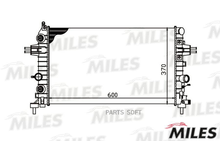 

Радиатор Opel Zafira/Astra 1.6-1.8 05- Miles арт. ACRM097