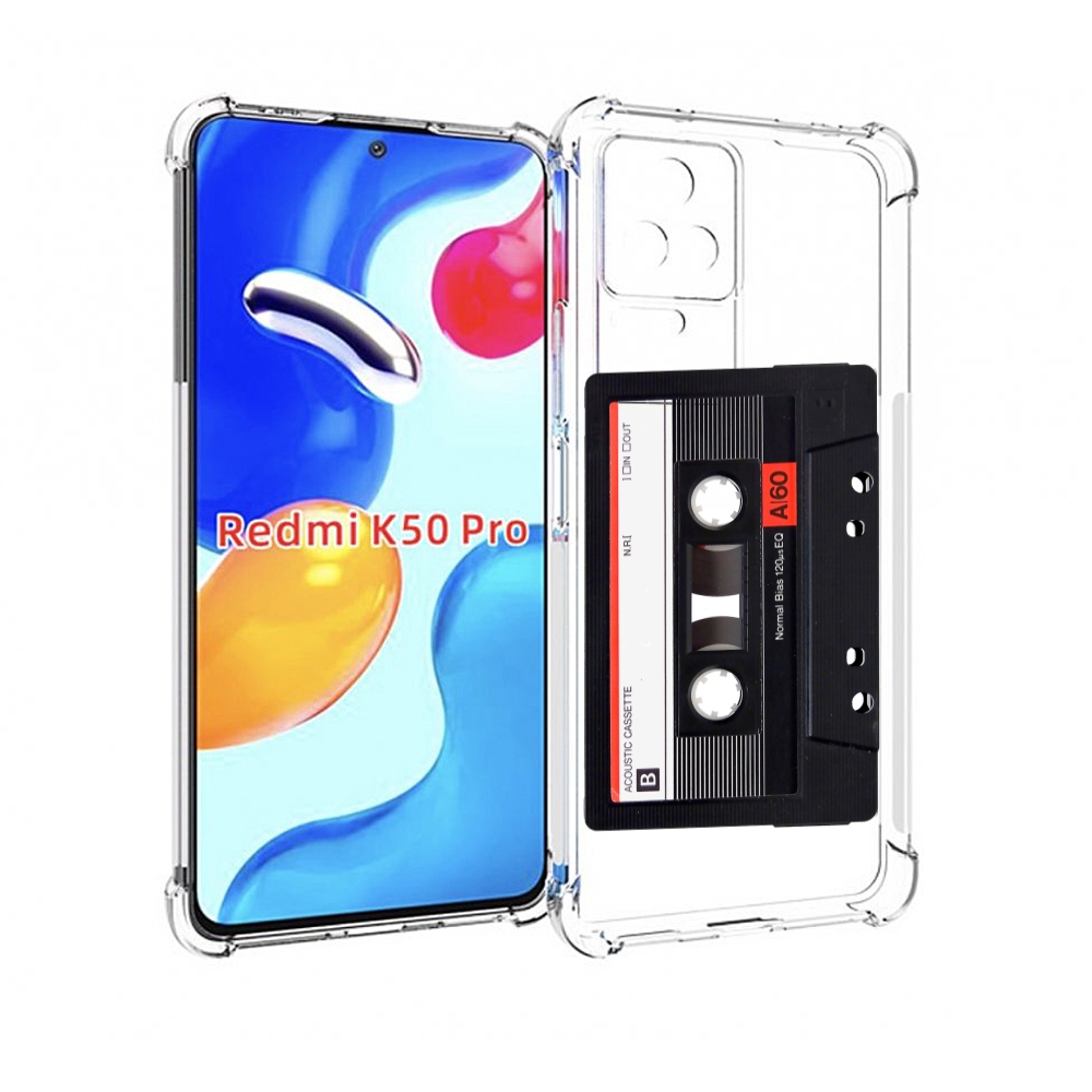 

Чехол MyPads касета для Xiaomi Redmi K50 / K50 Pro, Прозрачный, Tocco