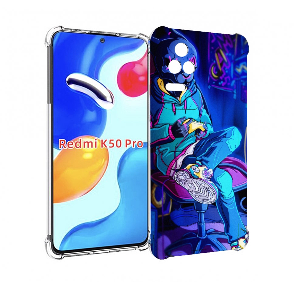 

Чехол MyPads киберпанк игрок для Xiaomi Redmi K50 / K50 Pro, Прозрачный, Tocco