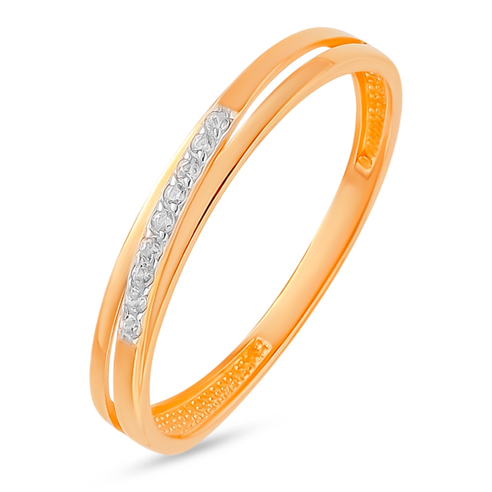 

Кольцо из красного золота р.  585Gold 4300136039, фианит, 4300136039