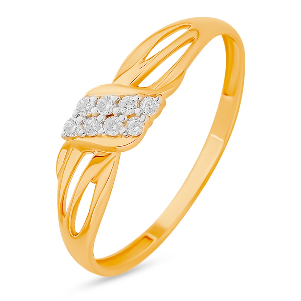 

Кольцо из золота р. , 585Gold 4300136045, фианит, 4300136045