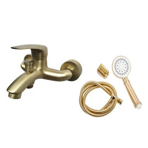 

Смеситель с душевым гарнитуром, бронза Orange Alfi M18-300br, M18-300br