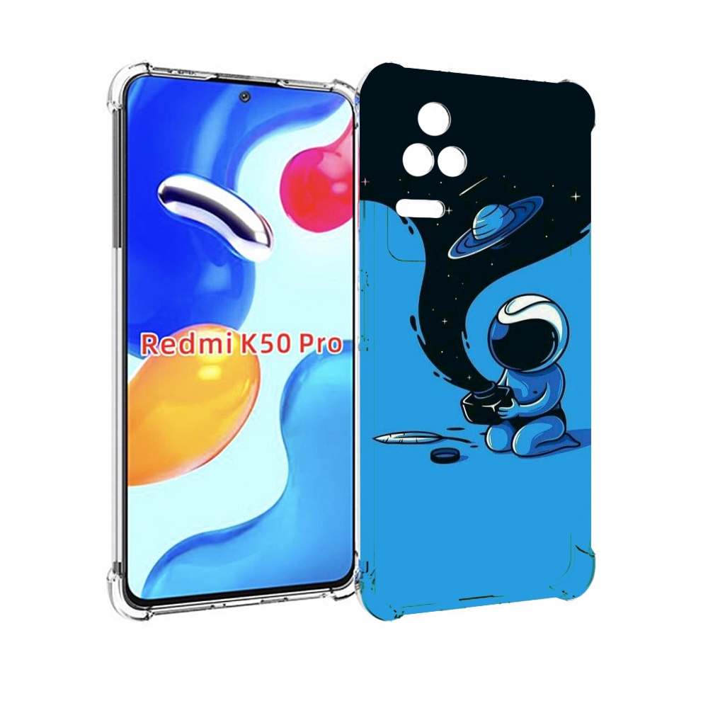 

Чехол MyPads космос из черной краски для Xiaomi Redmi K50/K50 Pro, Прозрачный, Tocco