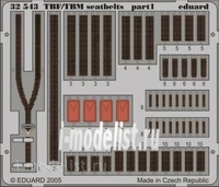 

32543 Eduard 1/32 Фототравление привязные ремни TBF/TBM seatbelts