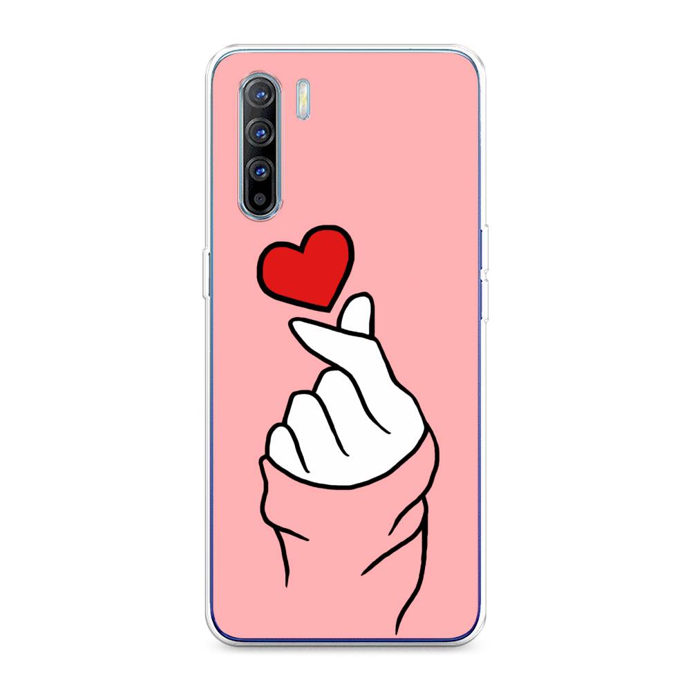 

Чехол Awog на Oppo A91/Reno 3 "Милое сердечко", Разноцветный, 252450-7