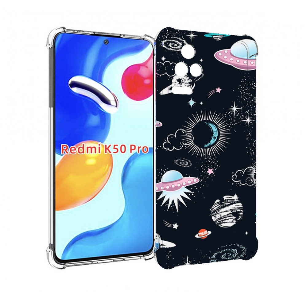 

Чехол MyPads космос-мини-картинки для Xiaomi Redmi K50/K50 Pro, Прозрачный, Tocco