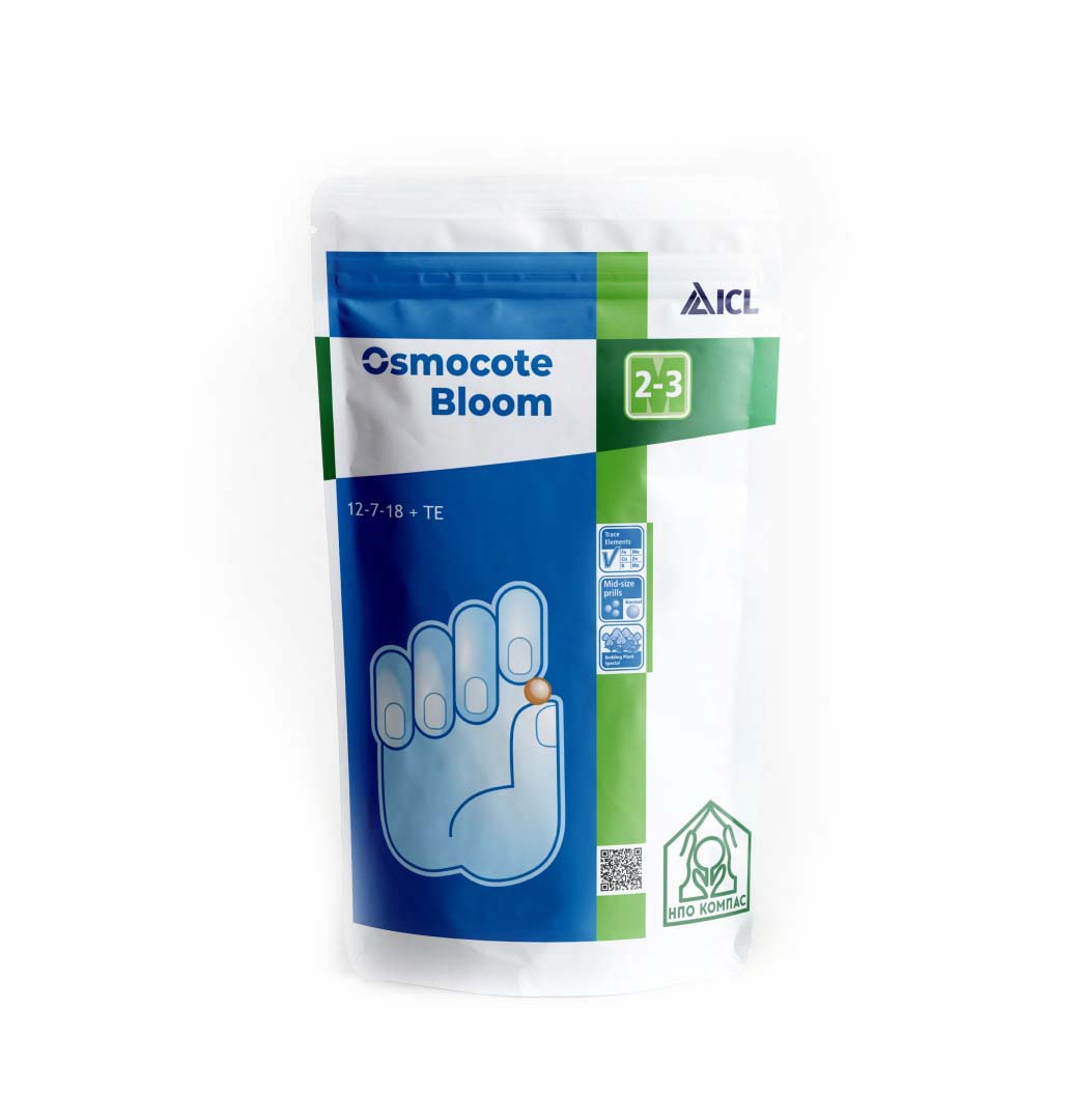 

Минеральное удобрение комплексное Osmocote Bloom 2-3 мес 1770-2 1000 г, Удобрение Osmocote (Осмокот) Bloom 2-3 мес., 1000г