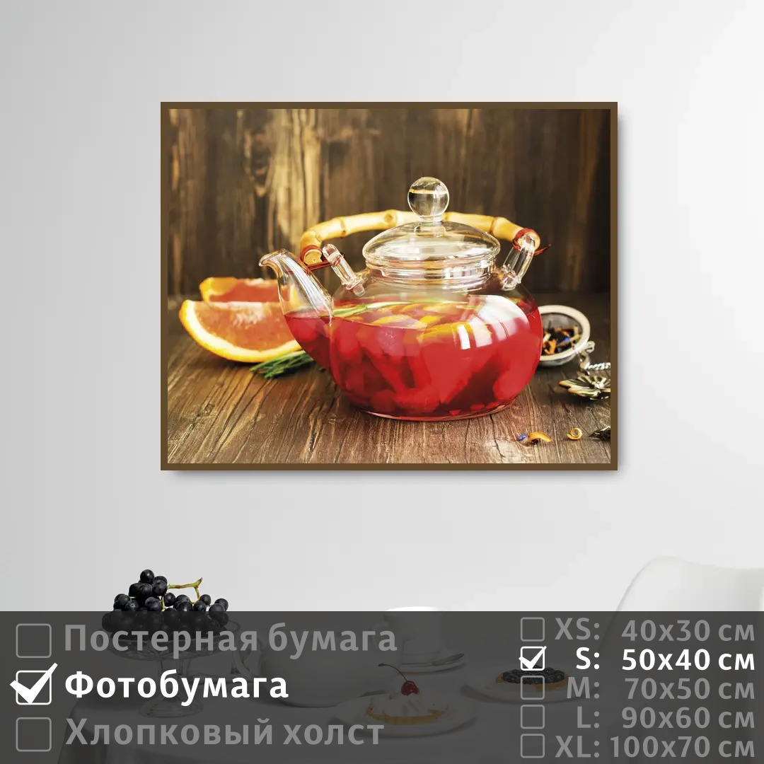 

Постер на фотобумаге ПолиЦентр Фруктовый чай 50х40 см, ФруктовыйЧай