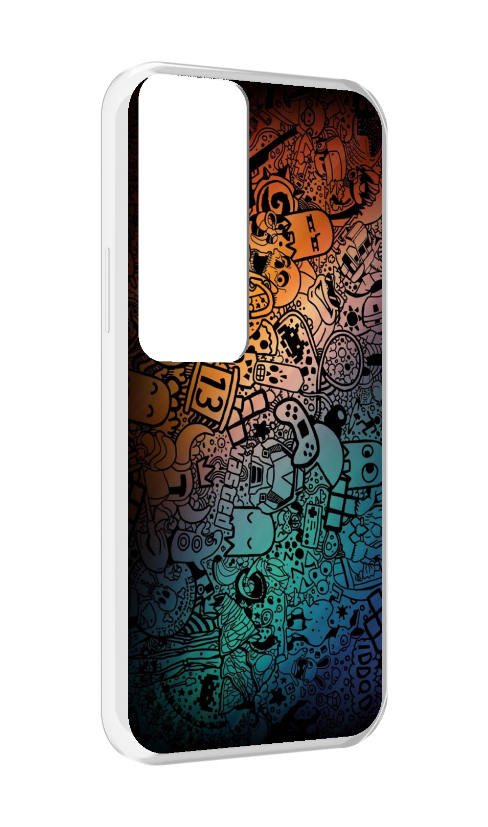 

Чехол MyPads стикеты в тени для Tecno Pova Neo 2, Прозрачный, Tocco