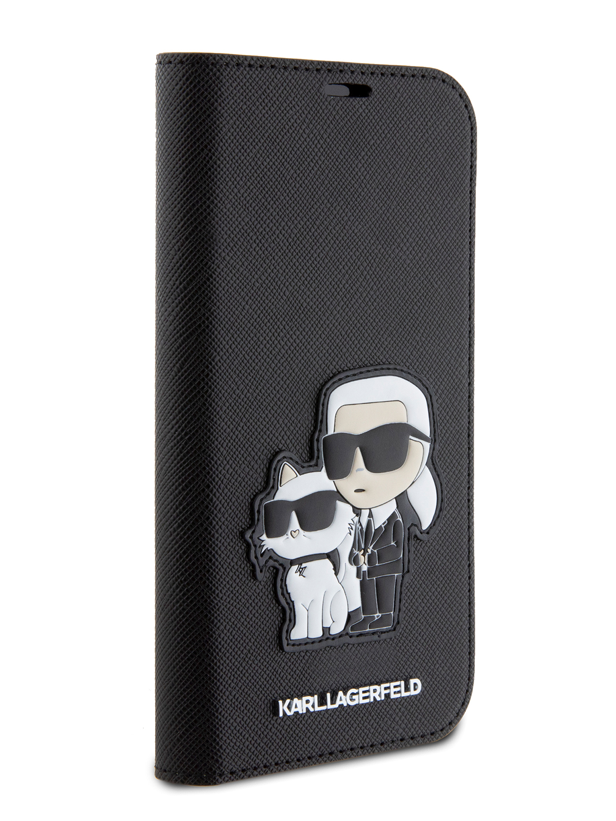 

Чехол Karl Lagerfeld для iPhone 15 Pro Karl & Choupette Booktype Black, Черный