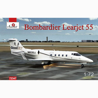 

72347 Amodel 1/72 самолет Bombardier Learjet 55