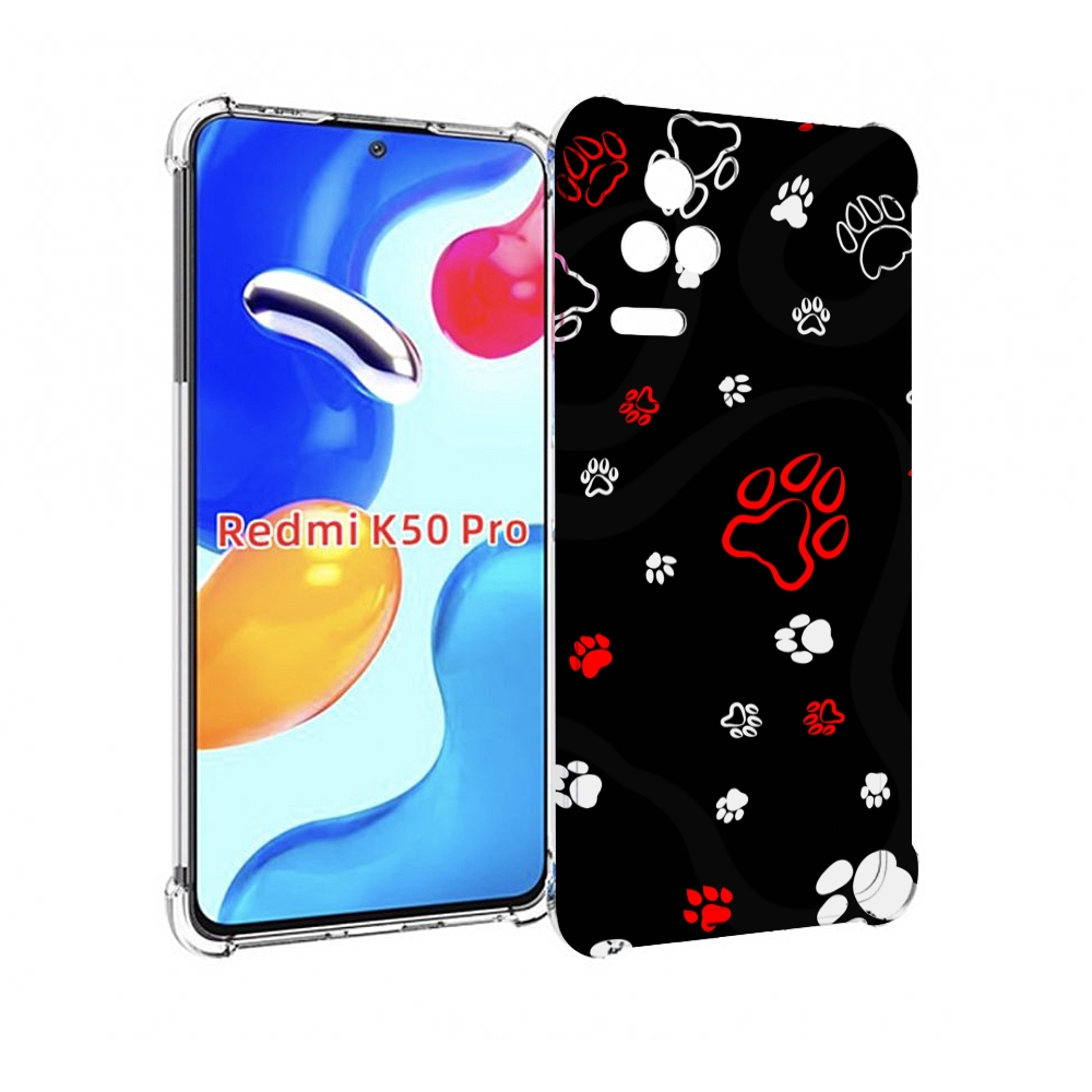 

Чехол MyPads кошачьи-лапки для Xiaomi Redmi K50/K50 Pro, Прозрачный, Tocco