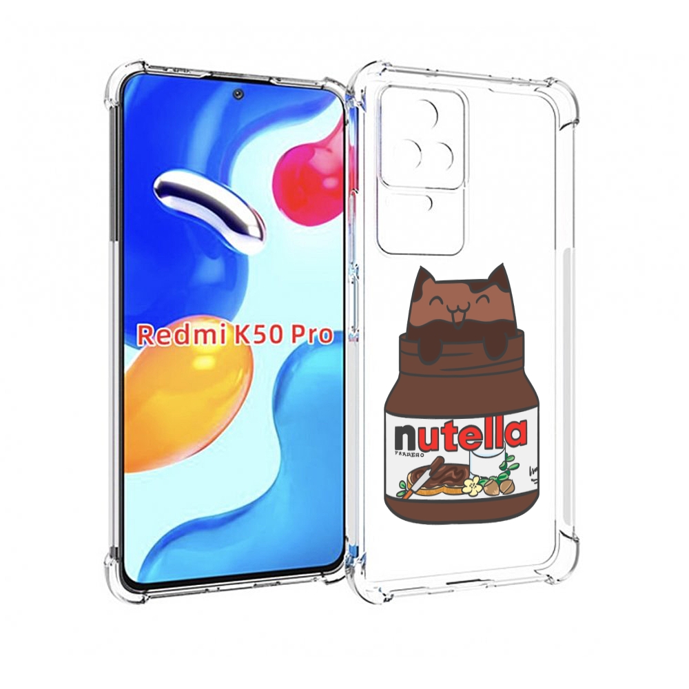 

Чехол MyPads кошечка-в-нутелле для Xiaomi Redmi K50/K50 Pro, Прозрачный, Tocco