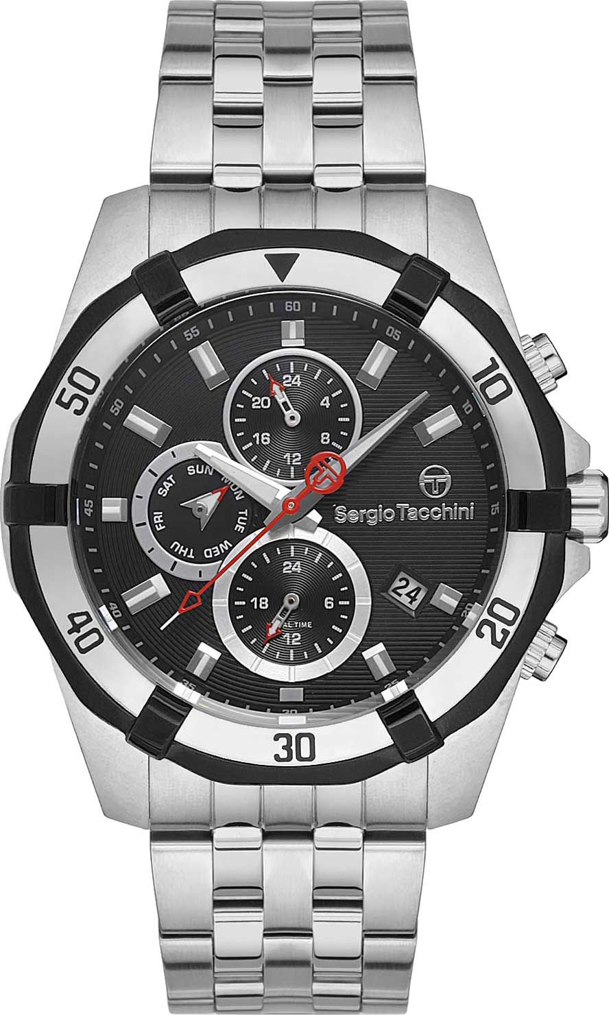 фото Наручные часы мужские sergio tacchini st.1.10204-1 серебристые