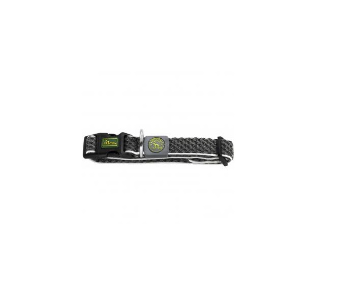 фото Ошейник для собак повседневный hunter hilo vario basic, обхват шеи 40-60 см, антрацит