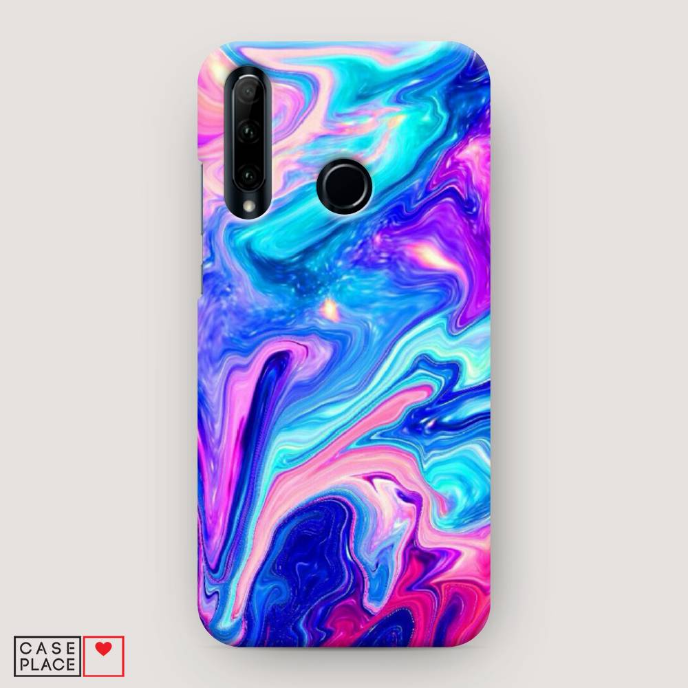 фото Чехол awog "потеки краски" для honor 10i
