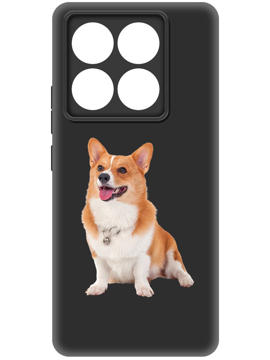 

Чехол-накладка Krutoff Soft Case Корги для Xiaomi 14T Pro черный