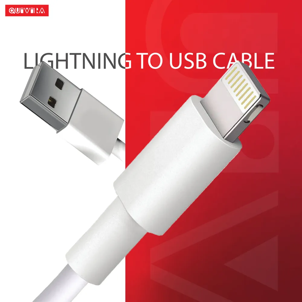 Кабель для мобильных устройств Lightning-USB Quivira 8pin_1m 1м