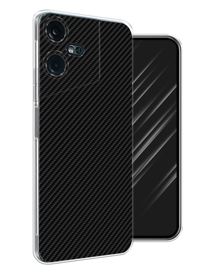

Чехол Awog на Tecno Pova Neo 3 "Черный карбон", 304450-3