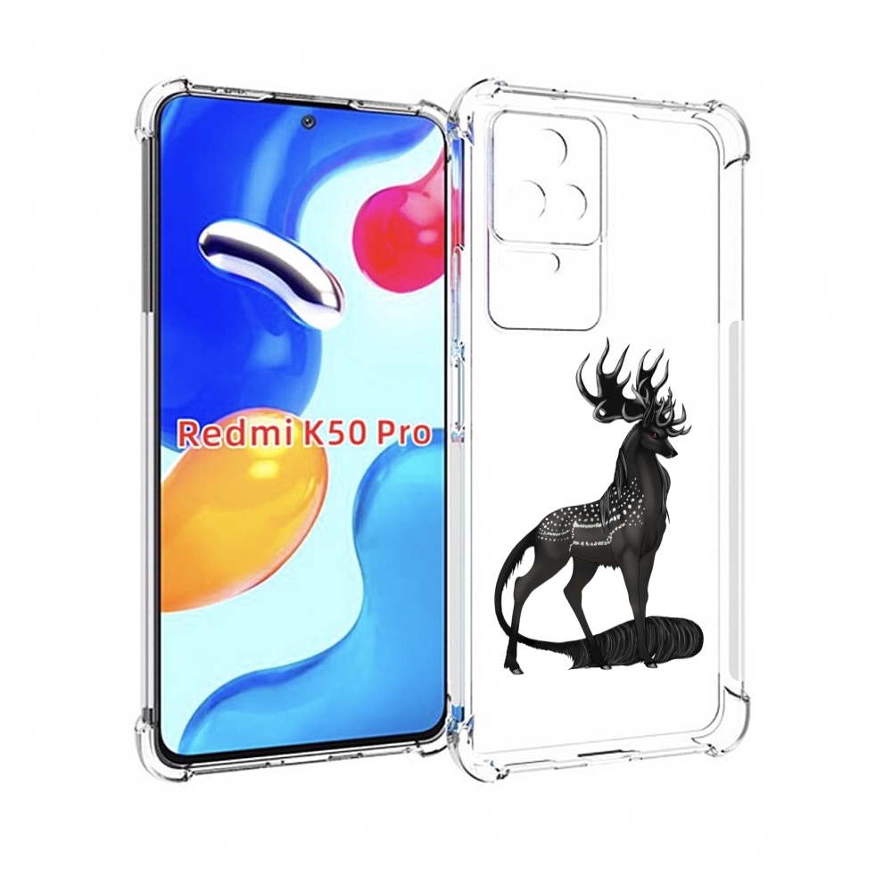 

Чехол MyPads красивый-черный-олень для Xiaomi Redmi K50 / K50 Pro, Прозрачный, Tocco