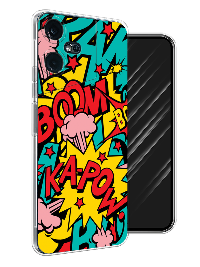 

Чехол Awog на Tecno Pova Neo 3 "Постер pop art", Бирюзовый;желтый;красный, 304450-9