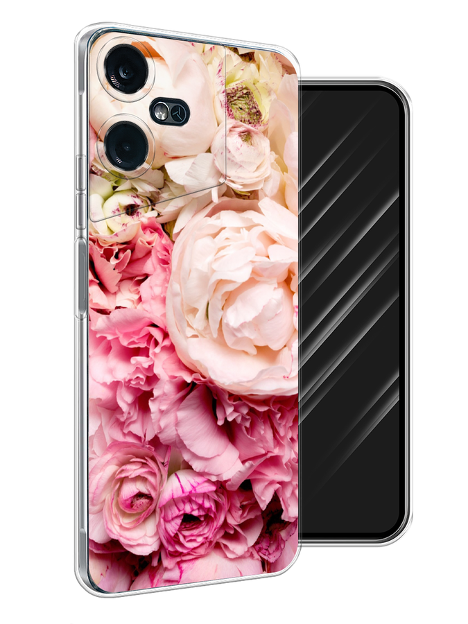 

Чехол Awog на Tecno Pova Neo 3 "Пионы яркие", Розовый, 304450-8