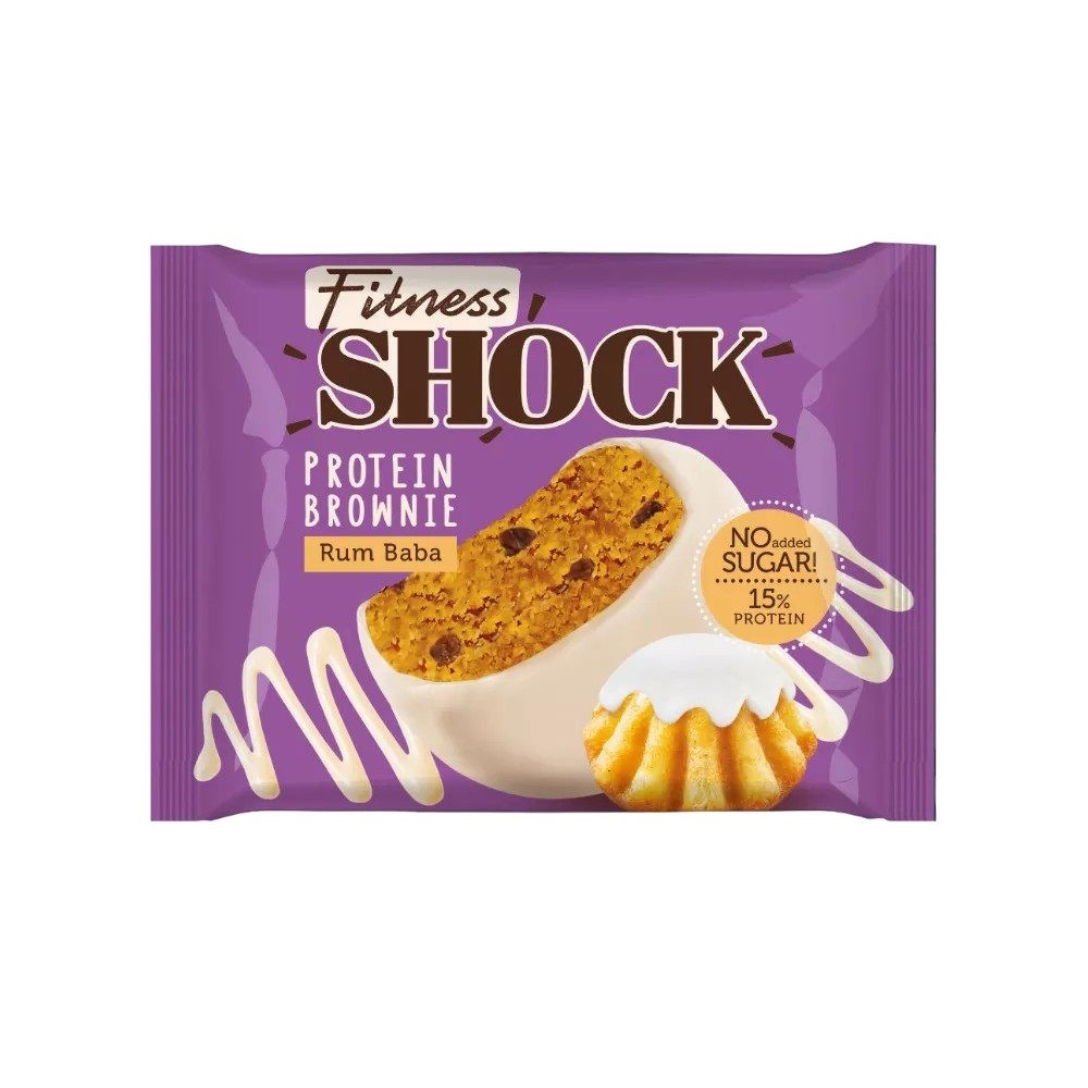 

Пирожное FitnesShock Брауни ромовая баба 50 г