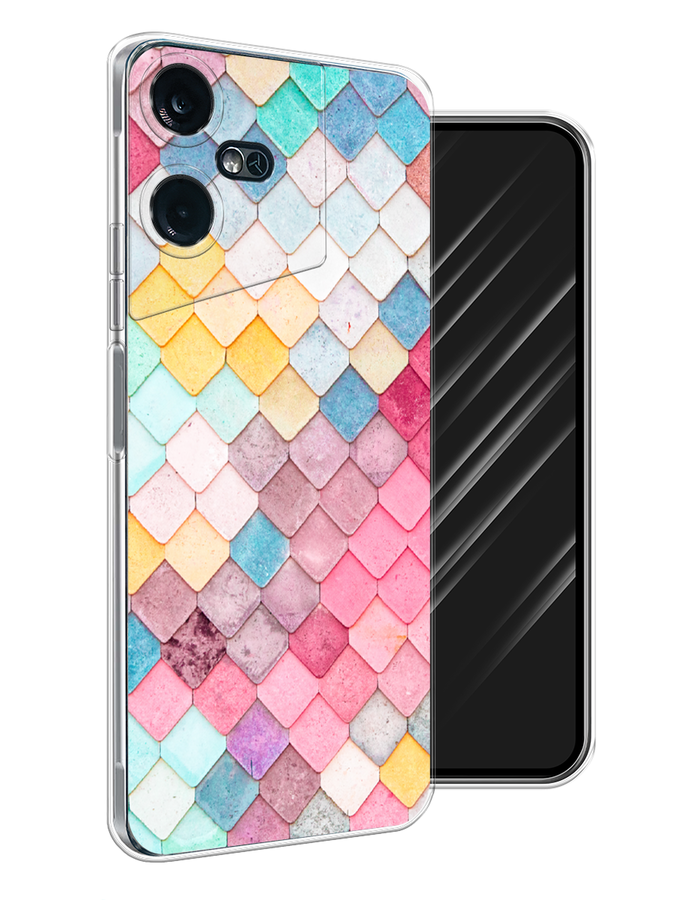 

Чехол Awog на Tecno Pova Neo 3 "Нежные ромбики", Красный, 304450-4