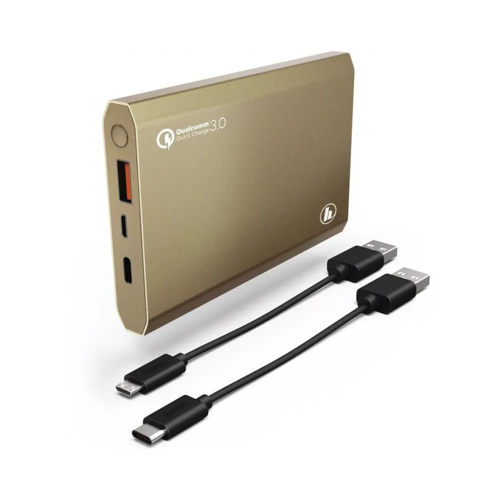

Внешний аккумулятор HAMA PA12, 12000mAh, Gold [00183355], PA12