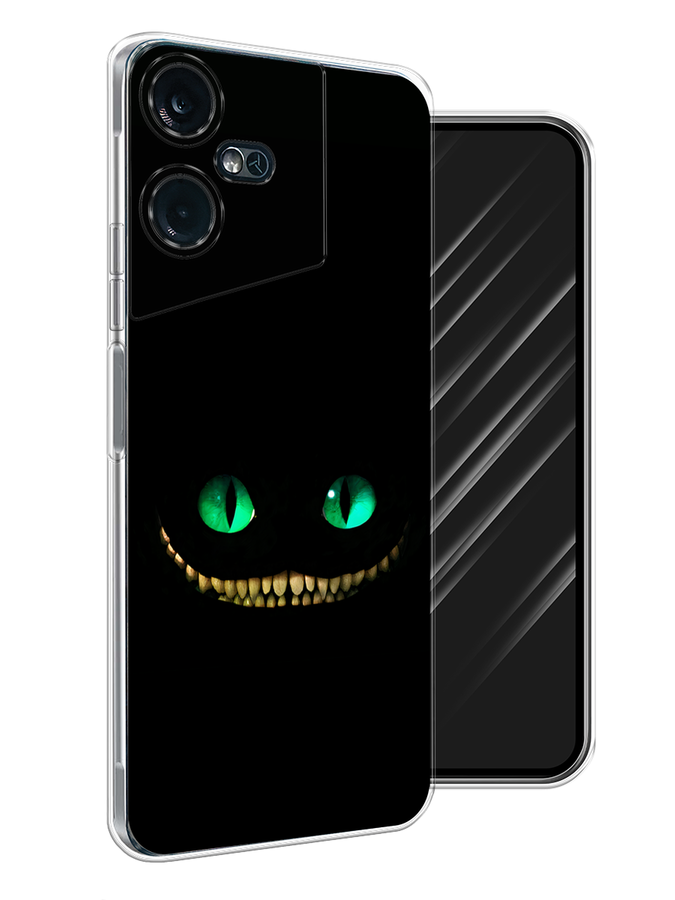 

Чехол Awog на Tecno Pova Neo 3 "Зеленоглазый чеширский кот", Черный, 304450-10
