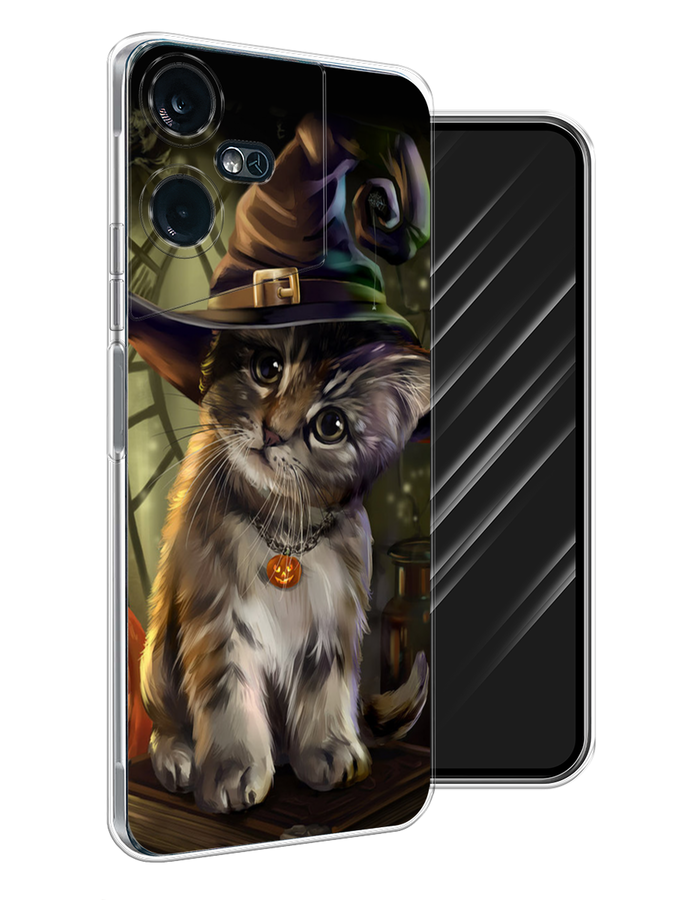 

Чехол Awog на Tecno Pova Neo 3 "Кот на Хэллоуин", Зеленый;серый, 304450-2