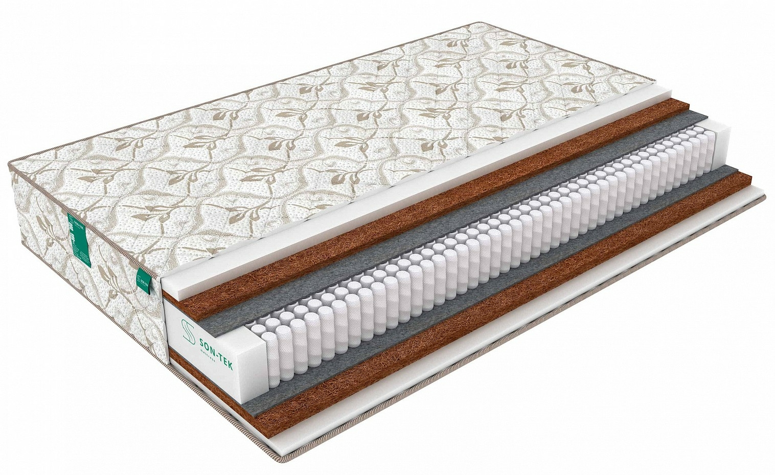 

Матрас Sleeptek Prestige PenaHard Mix 145х215, Бежевый;белый;серый;серебристый, Prestige PenaHard Mix