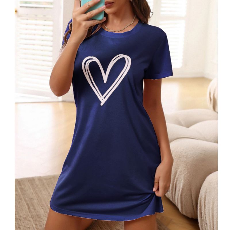 Ночная сорочка женская VitoRicci 254729 синяя 44 RU